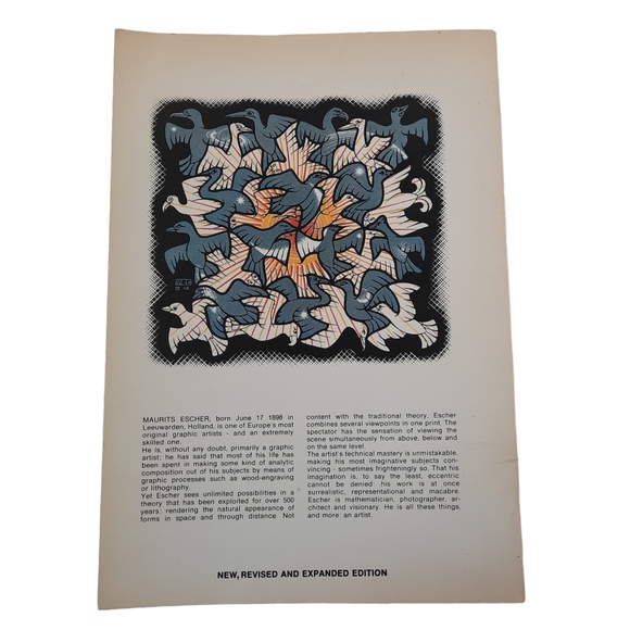 1971 THE GRAPHIC WORK OF MC ESCHER Artist Illusion Staircase Pattern Math Book - Picture 2 of 9